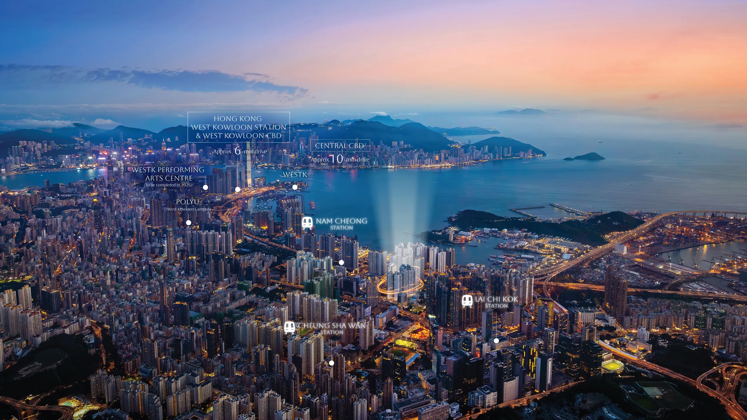 The Sterling 西九龍位置及城市景觀